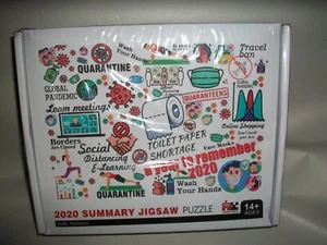 2020 Summary Jigsaw Puzzle Unopened Bag 1000-pc 70 X 50 cm-Sealed-NIB - Picture 1 of 1