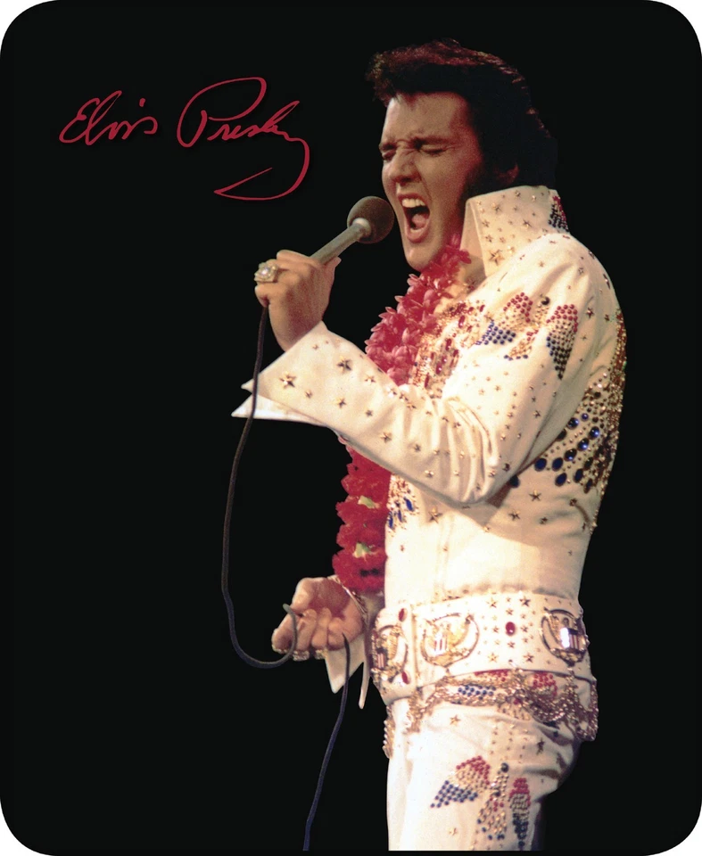 Queen Size Elvis Presley Aloha From Hawaii Mink Blanket Super Soft Fleece Gift 2 - Image 1 of 1