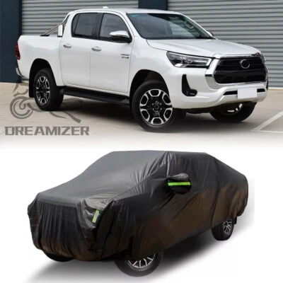 Cubierta de camioneta impermeable lluvia polvo protector UV para Toyota Hilux SR 4 puertas Foto 1 de 4