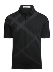 NEW Mens Suslo Casual Pullover Polo Shirt Slim Fit Summer Short Sleeves Black - Picture 1 of 4