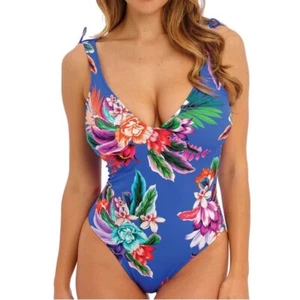 FANTASIE HALKIDIKI UNDERWIRED TWIST FRONT V-NECK SWIMSUIT B;UE-501954=ULE - Picture 1 of 2