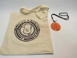2018 TBS Team Coco Conan O'Brien Tote Bag and VIP badge - Picture 1 of 6