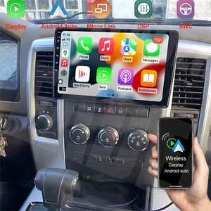 10.1'' Carplay For Dodge RAM 1500 2500 2009-2012 Android 13 Car Radio GPS Stereo - Picture 1 of 24
