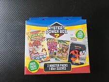 22' Pokemon Mystery Power Box 2 Booster Packs One 65 Ct Hüllen Jagd Packs 1:10