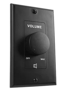 Rockville VOL70100 100 Watt 70v Black Wall Volume Control Zone Controller Box - Picture 1 of 7