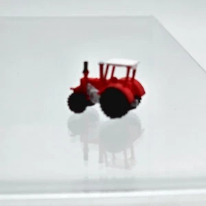 Trattore scala Z 1:220 2 rosso - resina stampata 3D - dipinto a mano - modellismo ferroviario - Foto 1 di 2
