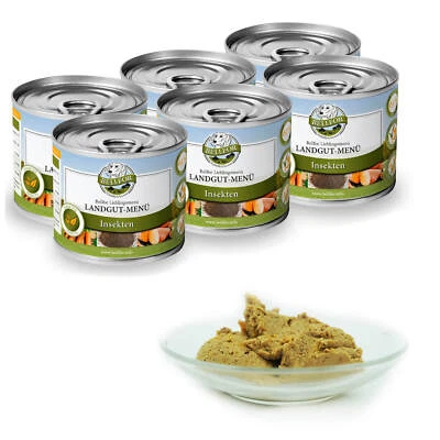 Bellfor Hundefutter Nass mit Insektenprotein Getreidefrei für Hunde 6x 200g - Bild 1 von 4