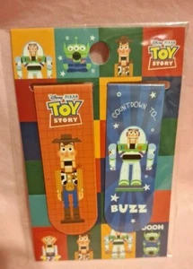 Disney Toy Story Mini Magnetic bookmark Aporox. 6x2cmx 2pcs New with tag - Picture 1 of 2