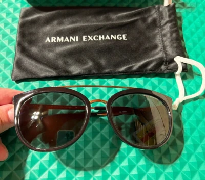 Gafas de sol Armani Exchange AX 4068S 815887 negro brillante gris lentes **Ver descripción** Foto 1 de 4