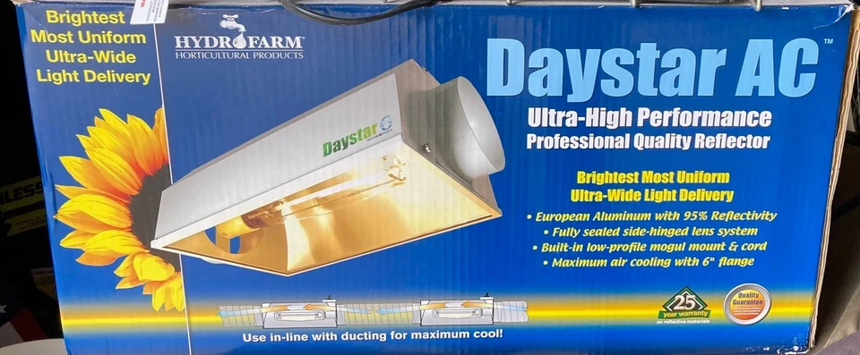 Hydrofarm Daystar AC Air Cooled Reflector 6" Flange, New - Изображение 1 из 1