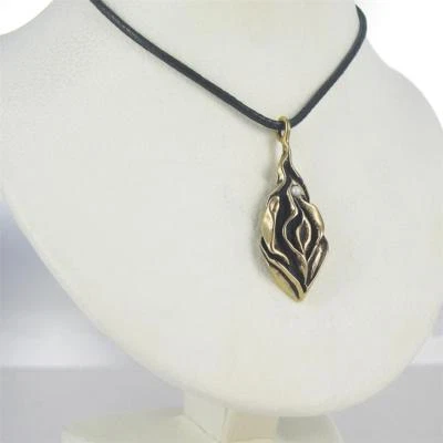 Yoni Rose With Pearl Pendant Bronze Shakti Goddess in Hinduism Lesbian Gay Int. - Image 1 of 2