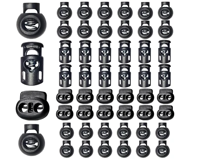 Clip de cuerda de plástico mejorado 48 piezas con tapones de palanca de resorte Foto 1 de 4