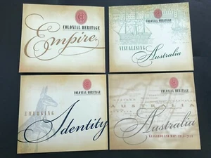 4 x 2010 - 2013 Australia Colonial Heritage Limited Imperforate Stamp Packs Set - Bild 1 von 6