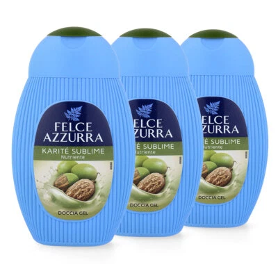 PAGLIERI Felce Azzurra Karite Sublime Duschgel 3x 250ml - Bild 1 von 4