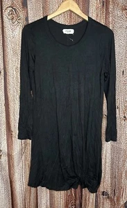 Anthropologie Porridge Womens Black Long Sleeve Shirt Dress Size Small Petite - Picture 1 of 3