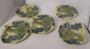 Tommy Bahama Lot of 5 Salad Plates Plate - Floral Succulent Design - Picture 1 of 4