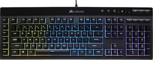 Corsair K55 Wired RGB lights iCUE Backlit Black Gaming Keyboard CH-9206015 NA - Picture 1 of 3