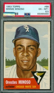 1953 TOPPS # 66 MINNIE MINOSO PACK FRESH  PSA 6.5   MAC SPOTLESS  * - Picture 1 of 4
