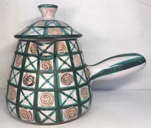 Rare Chocolatière Signée R.P. Robert Picault Vallauris Vintage H 17 L 23 l 14 Cm - Foto 1 di 8