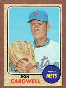 1968 Topps #437 Don Cardwell Mets (20% *Rebate w 10 Item Order!) - Picture 1 of 2