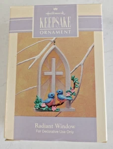 Vintage Hallmark 1993 Easter Collection Ornament Radiant Window Cross #20618 - Picture 1 of 6