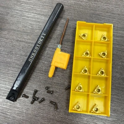 Small Internal Threading Tool, Boring Tool, with 10 Carbide 11IR A60, 10 screw - Image 1 of 4