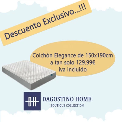 Colchón Viscoelástico ELEGANCE Ortopédico Altura 18 cm - Imagen 1 de 4