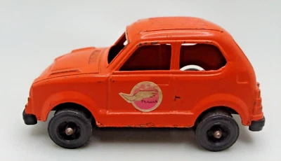 Tootsietoy Metal Naranja Honda Civic Thrush Pegatinas Negro Ruedas 3" Largo Foto 1 de 4