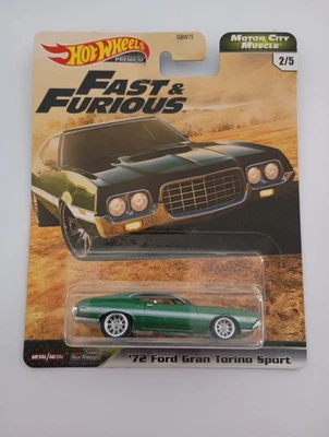 Hot Wheels Premium Fast & Furious Motor City Muscle ’72 Ford Gran Torino 2/5 203 - Image 1 of 4
