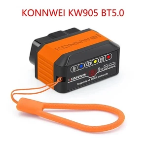 KW905 OBD2 Escáner Bluetooth 5.0 para Android/IOS Herramienta de Diagnóstico de Coche Lector de Código - Imagen 1 de 11