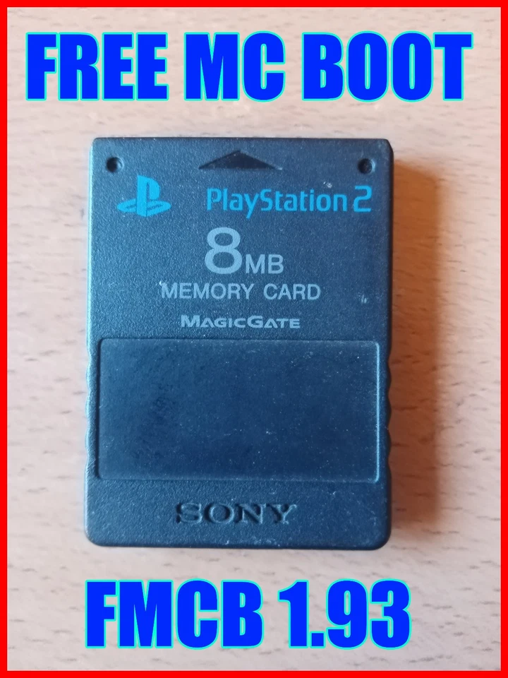 MEMORY CARD 8 MB PS2 PLAYSTATION 2 NERA ORIGINALE SONY FREE FMCB MCBOOT - Immagine 1 di 1