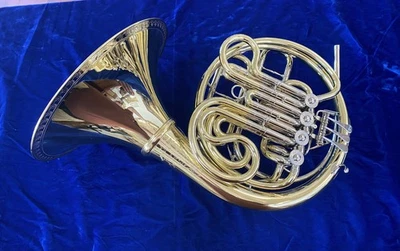 Nuevo Cuerno Francés Doble Engelbert Schmid, Campana Martillada a Mano con Corona Foto 1 de 4