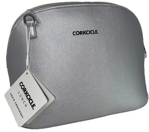 Corkcicle Adair Crossbody Silver Lunch Tote lunch bag New - Picture 1 of 7