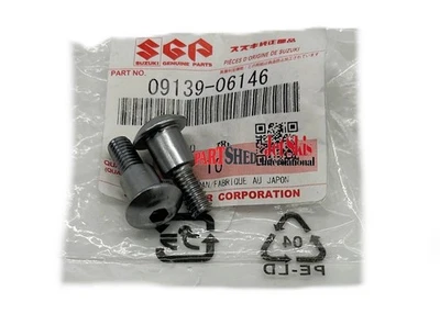 NEW 2006 2007 SUZUKI GSXR GSX-R 600 750 OE (2) FRONT SEAT BOLTS 09139-06146 - Image 1 of 4
