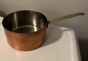 De Colección Paul Revere Edición Limitada 3 Qt Cobre Latón SS Salsa Sartén Olla Tapa 7.5" Diámetro - Imagen 1 de 10