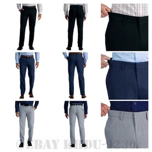 Pantalones de vestir para hombre Haggar negros, azules, grises - Imagen 1 de 40
