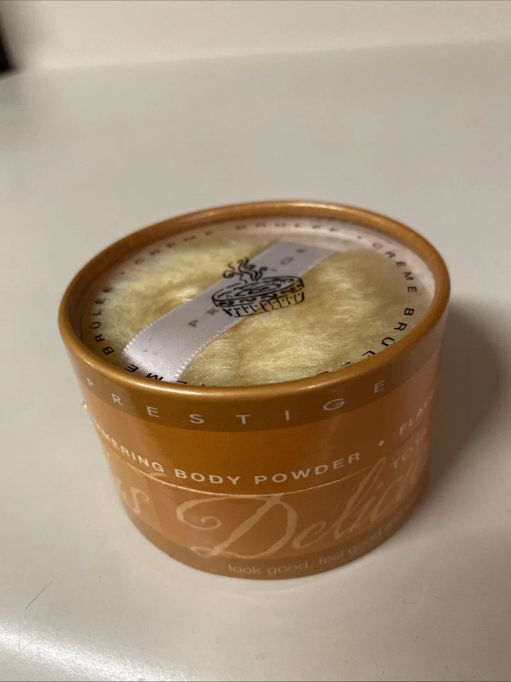 Vintage Prestige Creme Brûlée Delicious Shimmering Body Powder Rare - Image 1 of 3