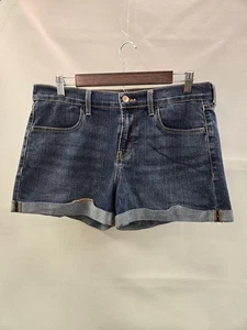 Pantalones Cortos Old Navy Para Mujer 12 Azul Denim Puños Jean Elastizados Informales Verano - Imagen 1 de 12