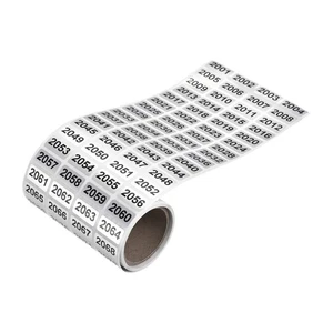 2001 to 3000 Consecutive Number Sticker Inventory Label Black Number - Picture 1 of 8