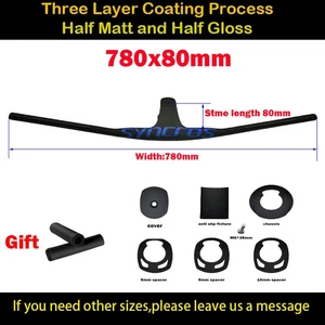 - 20 Degrees Carbon Mountain Bike Internal Cable Handlebar Stem 50-90mm Length - Picture 1 of 44