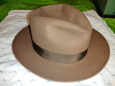 MacLachlan Fedora Air-Vac marrón topo castor Twenty 7 3/8 - 7 1/2 años 40 50 Foto 1 de 4