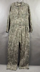 Vintage Mossy Oak Coveralls Mens Medium Original Camo Made USA Talon Green Leaf - Picture 1 of 21