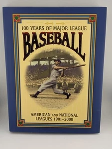 100 Years Of Major League Baseball Book American & National Leagues 1901-2000 - Imagen 1 de 5