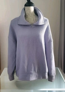 Calia Elevate 1/4 Zip Funnel Neck Pullover Damen L Flieder Sport Athleisure - Bild 1 von 9