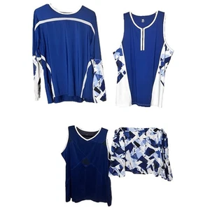 Tail Damen Tennis Matching Skort Outfit Paket Sport Golf Blau & Weiß XXL - Bild 1 von 16