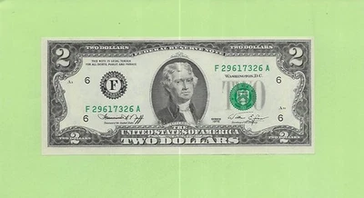 1976 ..UNCIRC $2  F 2961 7326 A .... 1976 $2  F-A    NICE NOTE      FRN - Image 1 of 2