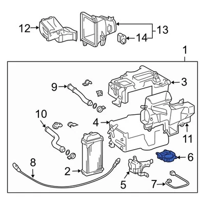 For Toyota Tacoma 2001-2004 Toyota 8710604030 HVAC Blend Door Foto 1 de 3