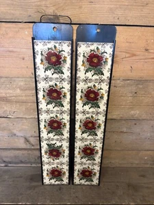 Antique Set of 10 Victorian floral transfer print Fireplace Tiles - Picture 1 of 7