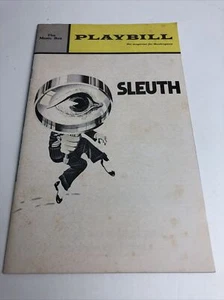 SLEUTH Original Playbill October 1972 The Music Box Theater NYC Patrick Macnee - Picture 1 of 6