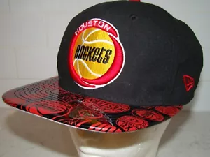 Cappello Vintage 9Fifty New Era Houston Rockets Hardwood Classics Snapback Back 2 Schiena - Foto 1 di 8